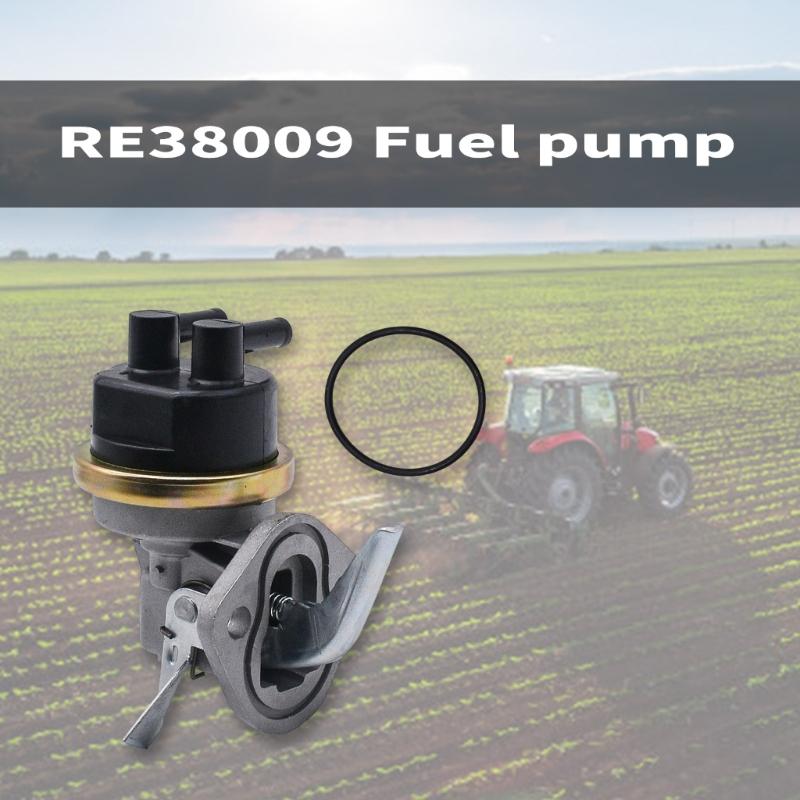 Fuel Lift Pump for Tractor 1032 1042 1052 RE38009 Replacement Metal Fuel Pump Tractor Maintenance Accessories