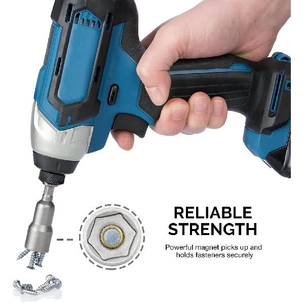 Utoolmart 1/4" Quick-Change Hex Shank 7mm Magnetic Nut Setter Driver Drill Bit, 65mm Length, Metric 10pcs