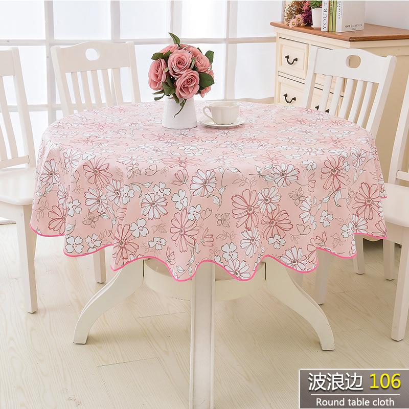 Pvc Waterproof Table Cloth Round Tablecloth Nappe Table Cover Party Wedding Table Cloth For Home Kitchen Tablecloth Mantel