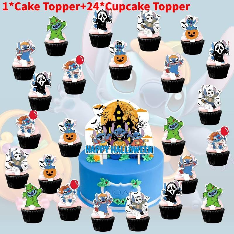 Adorable Stitch Themed Party Decoration Set With Banners Balloons And Backdrop For Halloween Celebrations