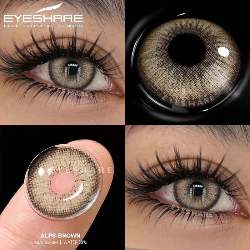 1Pair Colorful Contact Lenses for Eyes Blue Eye Lenses Green Lenses Cosmetic Gray Eye Contacts Yearly Lens Eye Contacts