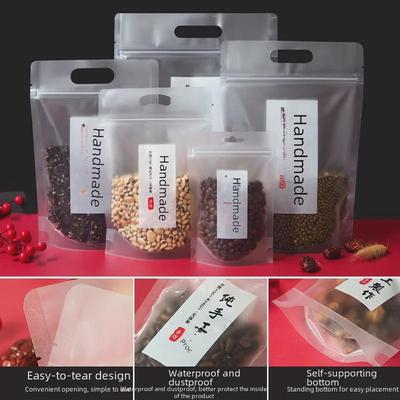 Handmade Snowflake Biscuit Ziplock Bag - Portable, Transparent, Sealed