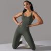 Womens Seamless Compression Yoga Bodysuit With Tummy Control Butt Lift Quick-Dry Sportswear Gym Running Fitness
