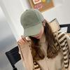 Hat Female Japanese-Style Retro Side Patch Pure Color Baseball Cap Minimalist Casual Spring and Summer Sun Hat Soft Peaked Cap Men