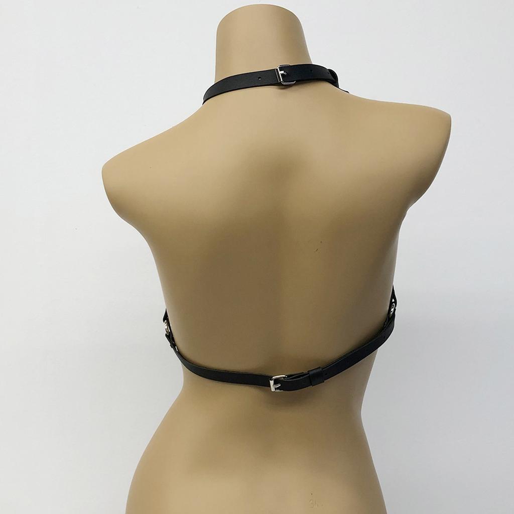 Femei Sexy Ham Curea Piele Lanț Ham de Piept Bondage Lenjerie Lanț de Corp Ham Îmbrăcăminte Fetiș Gotic Accesoriu Exotic