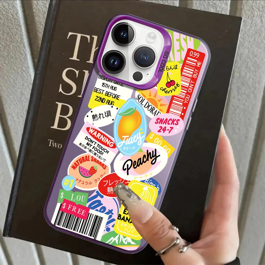 Fruit Pattern Case for iPhone 17 Pro Max 16 13 Pro XR 15 Plus XS 12 11 Air 14 Back Phone Cover