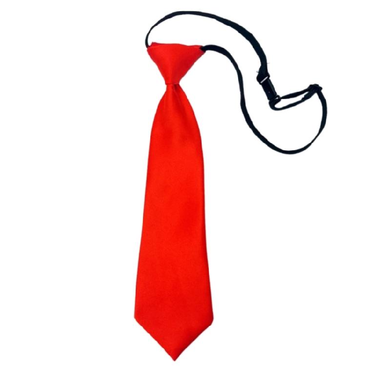 

Stretchable Boy Girl Necktie Comfortable Elastic Band Tie For Everyday School Wear Uniform Neckwear for Formal Event червоний
