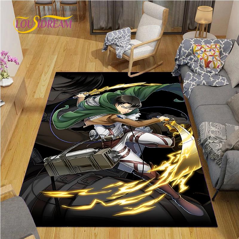 Attack On Titan Carpet for Living Room Bedroom Rug Kitchen Door Unslip Floor Mats Birthday Gift Photography Props Alfombra Rug