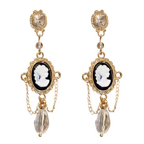 Elegant Women Men Fashion Classic Crystal Pendant Earrings For Women Girls Vintage Palace Style Gorgeous Ear Rings Jewelry