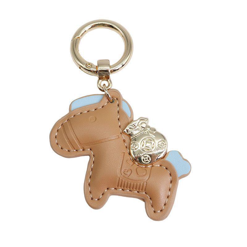 Have Money Soon Leather Keychain Pendant: Stylish and Unique Accessory for Men and Women, Ideal for Bags and Car Keys.