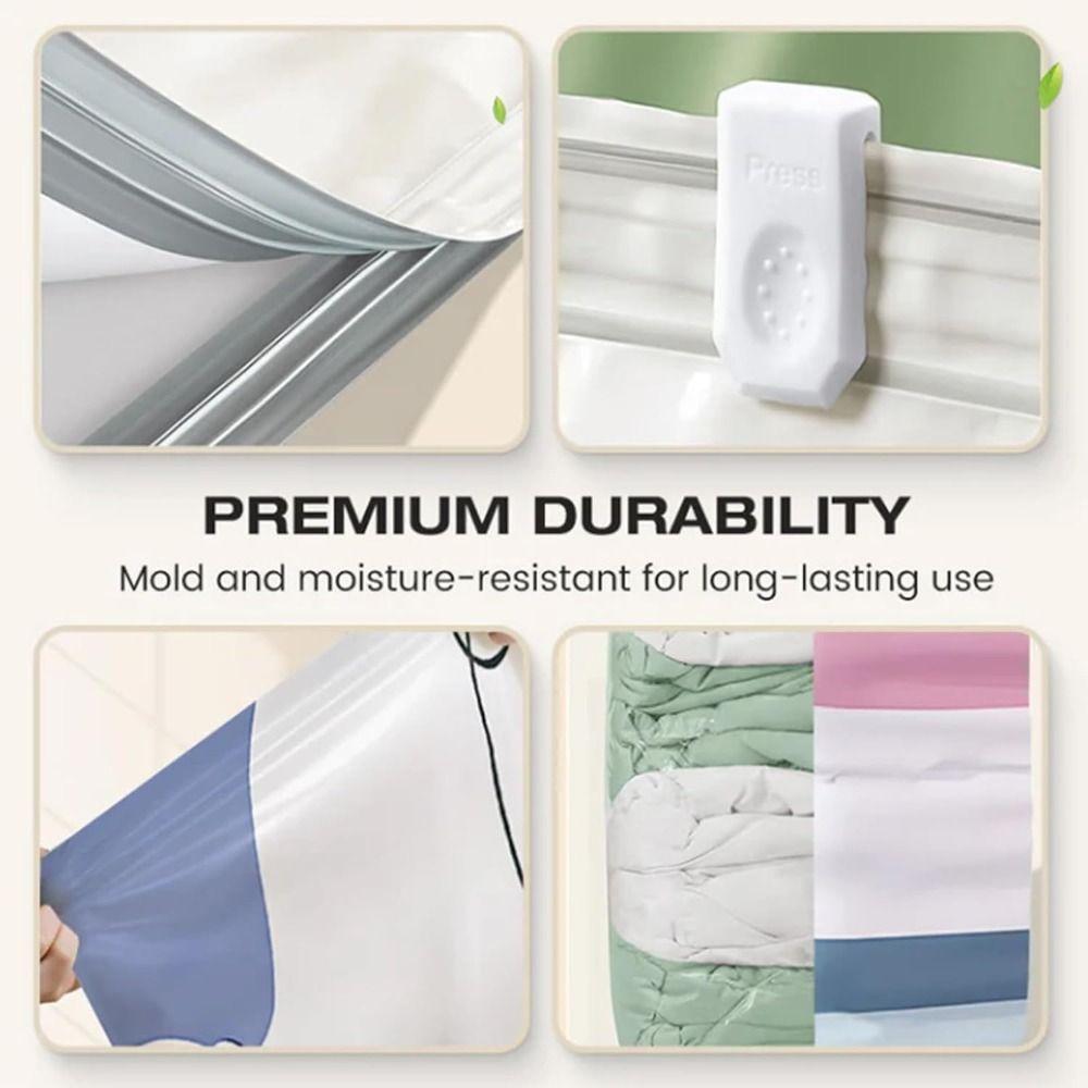 No Pump Seal Compression Bag Dust-proof Clothing Seal Bag Vacuum Storage Bags  Travel Accessories