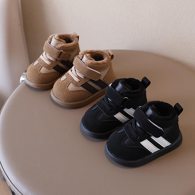 New Arrival Baby Short Boots Fleece-Lined Thickened Snow Boots for 0-2 Years, Unisex Toddler Winter Booties Casual Kids Shoes