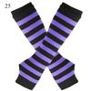 Fashion Warm Long Sleeves Fingerless Gloves For Man Women Stripe Hip-Hop Knitted Elbow Mittens Elastic Outdoor Warmer Wristband