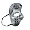 Party Eyewear Masquerade Half-face Mask Gear Steampunk Retro Silver-plated Polished Cosplay Mask Men Women Halloween Costume