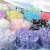 50pcs 8mm Glass Crack Imitation Jade Color Series Round Beads DIY Handmade Necklace Bracelet Loose Beads Jewelry Accessories