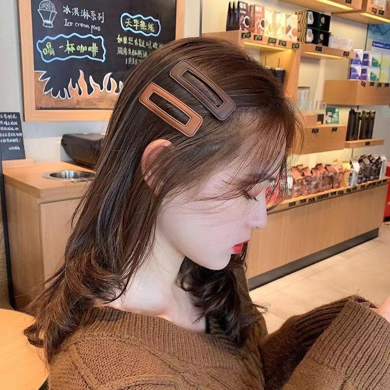 Simple Temperament Square Hairpin Children'S Side Clip Bb Clip Macaron Bangs Clip Broken Hairpin Back Head Hairpin