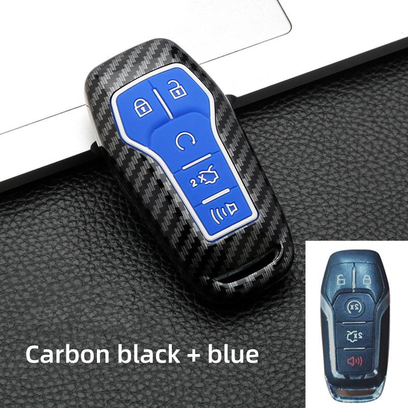 Abs Carbon Fiber Auto Key Fob Caser Fit For Ford Fusion Mondeo Mustang F-150 Explorer Edge Auto Auto Accessories