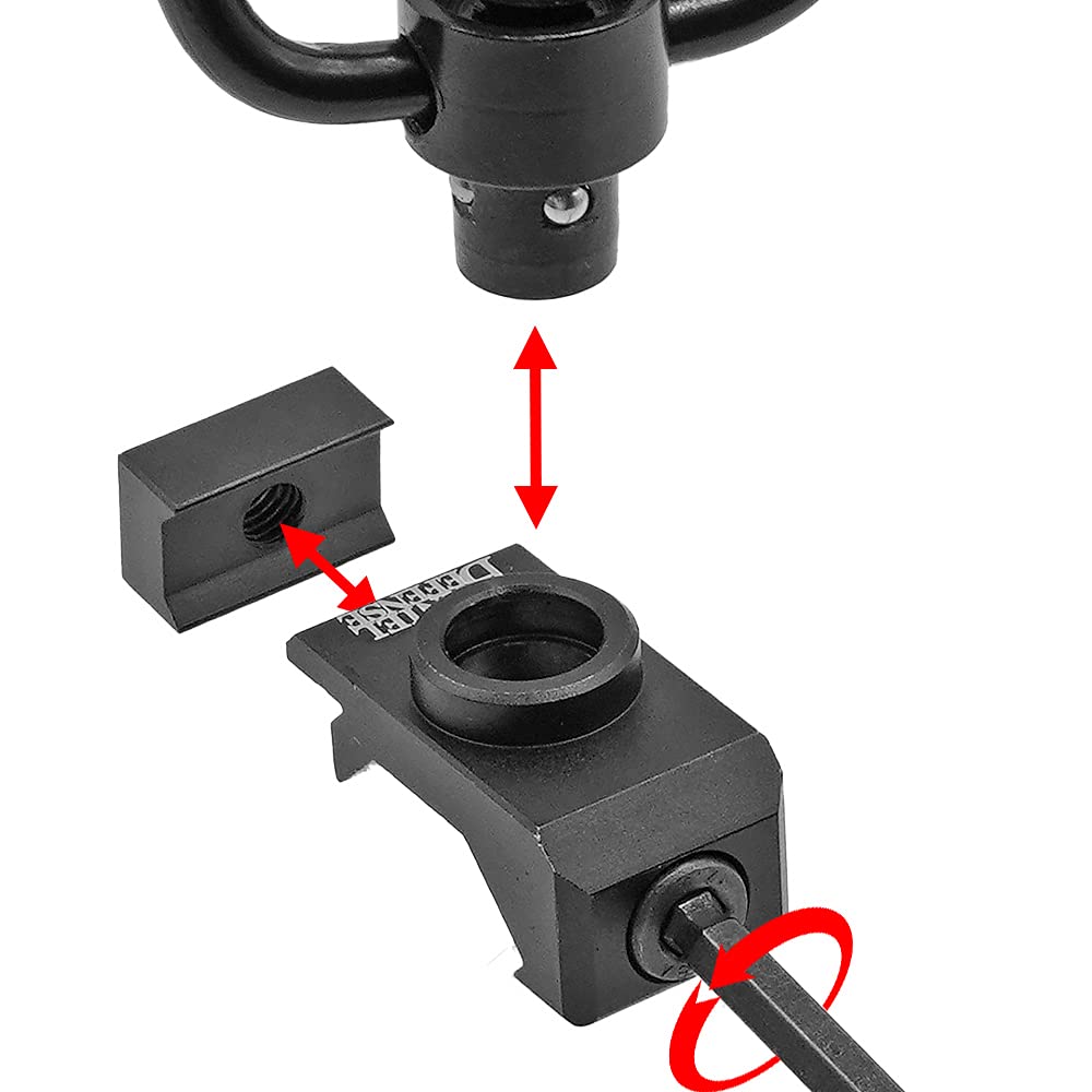 High-grade Daniel Defense QD Sling Mount Sling Swivel Set with Authentic Engraving and Heavy-Duty Steel Swivels for Real Guns