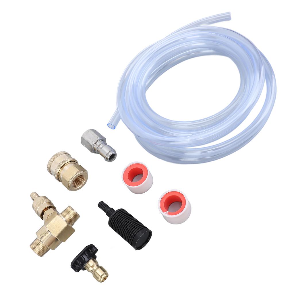 Kit Injector Chimic pentru Mașină de Spălat cu Presiune Înaltă Conector 3/8 Inch Valvă Reglabilă Mașină de Spălat 4000PSI