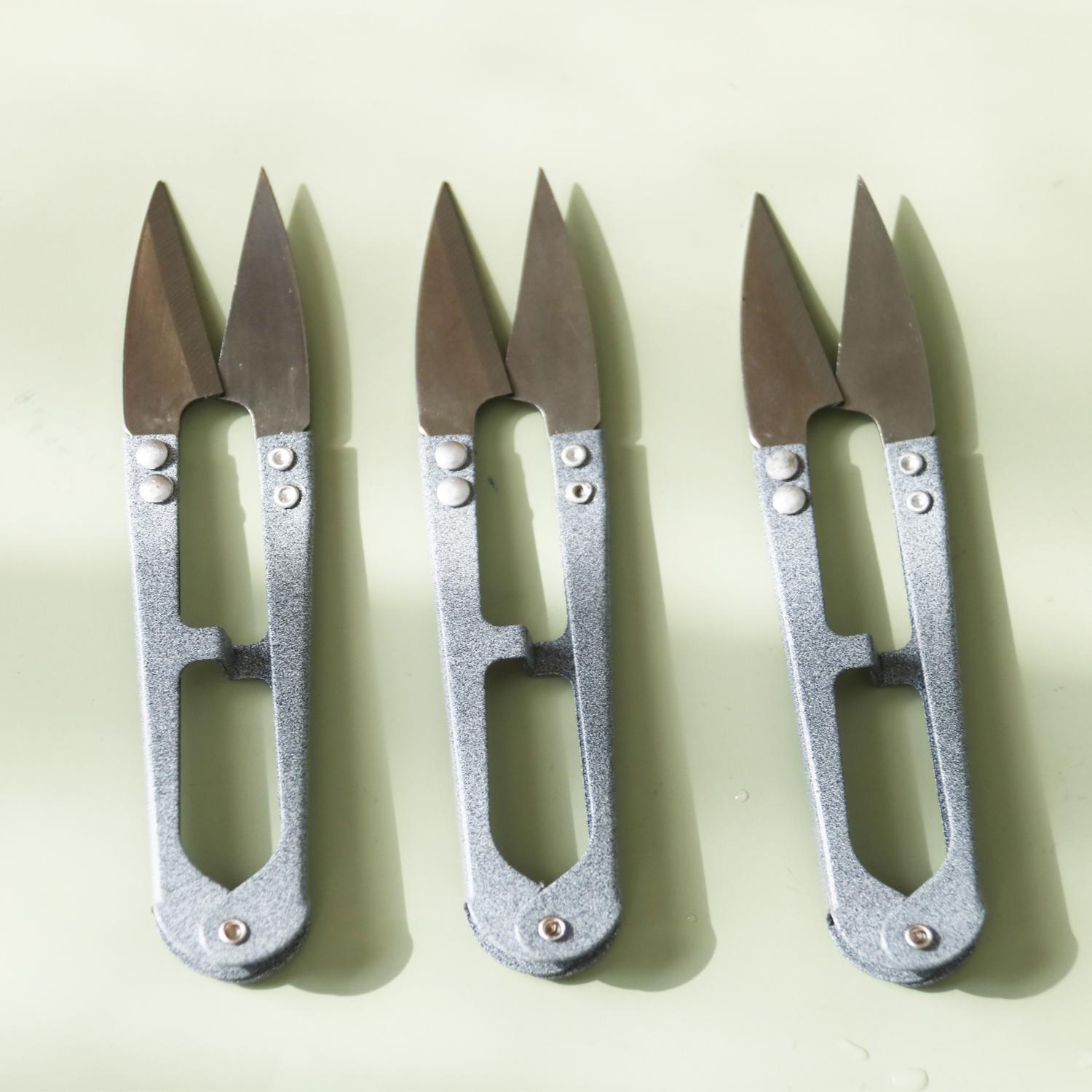 

High Carbon Steel Tailor Scissors 10.5cm, Sharp Fabric Dressmaking Sewing Craft Scissors V-Shape Blade