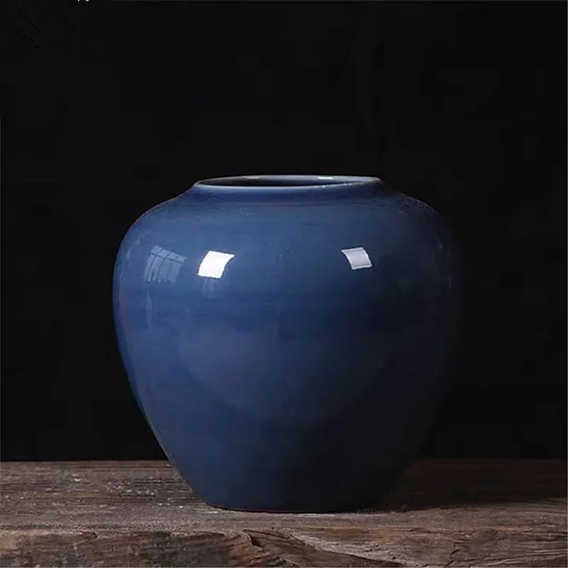Nowoczesny Wazon Kwiatowy Jingdezhen Kreatywna Jednokolorowa Ceramiczna Ozdoba Idealna do Dekoracji Stołu i Przedpokoju gray