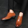 Men Oxford Genuine Leather Dress Shoes Formal Business Shoes Lace Up Flats Male Casual Shoes
