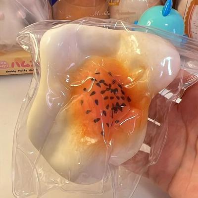 Sweet Potato Slow Return Elastic Pinch Music Creative Children's Stress Relief Cake Sticky Bag Family Party Christmas Gift Toy