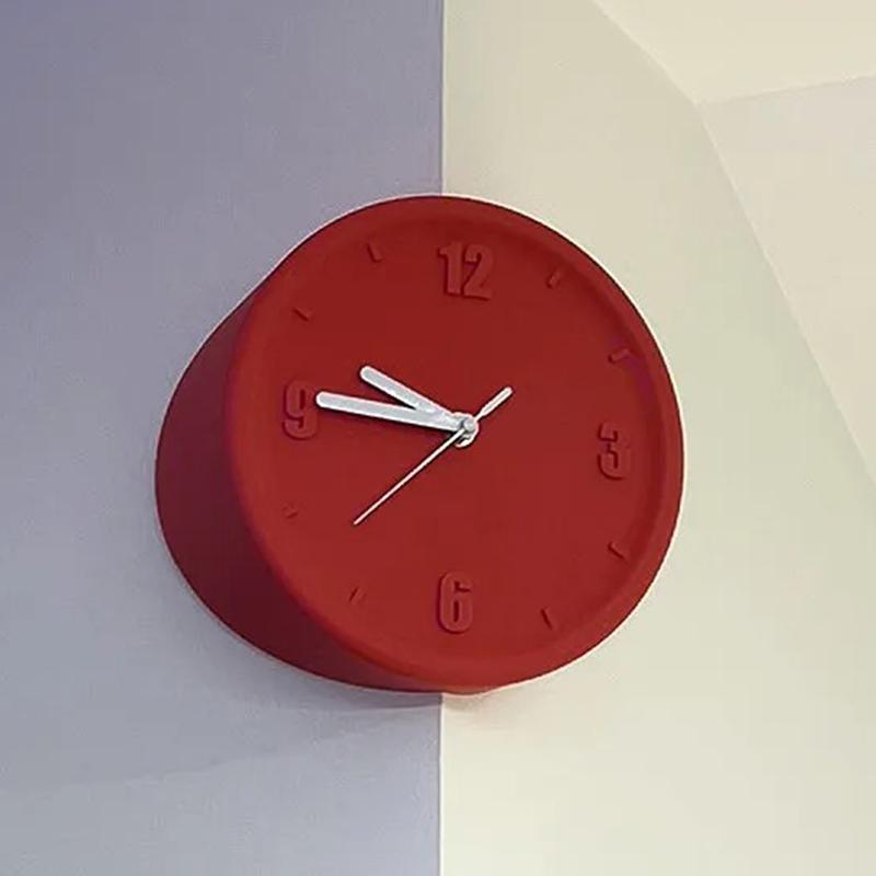 Corner Clocks Creative Wall Clocks Elegant Minimalism Clock Watch Digital Design Living Room Clock Modern Home Aesthetic Decoration Accessories