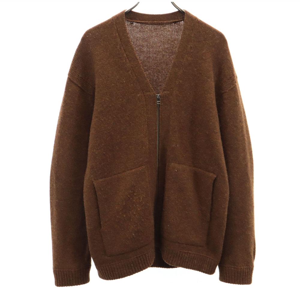 

crepuscule Сделано в Японии V-образный вырез Вязаный жакет 1 Коричневый кардиган Мужской Б/у