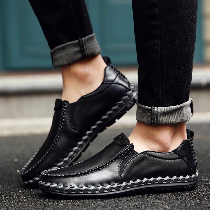 Men's Slip On Leather Shoes Moccasins Loafers