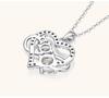 Sterling Silver Moissanite Multicolor Necklace For Women Heart Pendant Necklace Fine Jewelry Christmas Gift