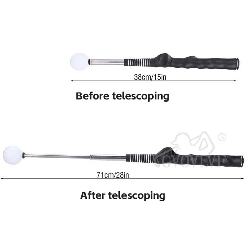 Suono Click Ritmo Telescopico Riscaldamento Allenatore Swing da Golf Ausilio per Allenamento Correzione Gesti per Tempo Presa Forza Bastone Pratica