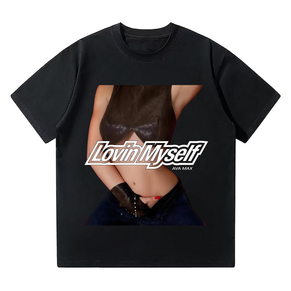 

Ava Max lovin myself new album Tee-shirt Ava Max singer Gift For Fans Classic T-shirt Creative Aesthetic Print top Unisex Cotton 4XL