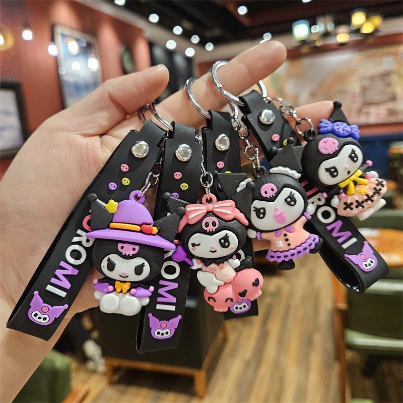 Internet-Berühmtheit Cartoon-Puppe Schlüsselanhänger Taschenanhänger Studentenanhänger Niedlicher PVC-Schlüsselanhänger Paar Auto Schmuck