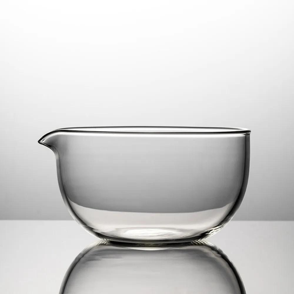 New Textured Matcha Bowl with Pouring Spout Glass Japanese Tea Set Reusable Matcha Making Kit Tea Lovers