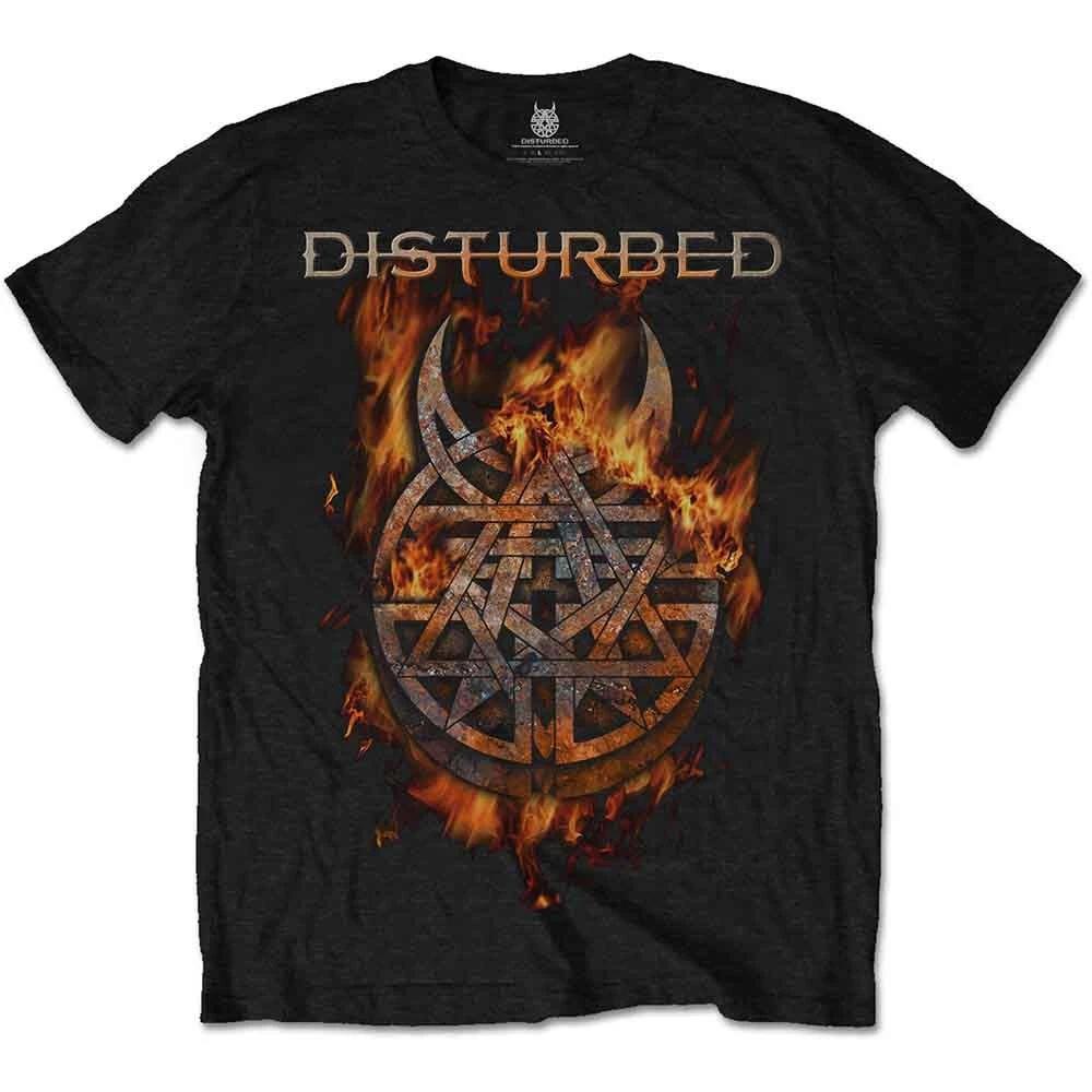 Rockoff Trade Men s Disturbed Burning Belief T-Shirt, Black, Large 3XL