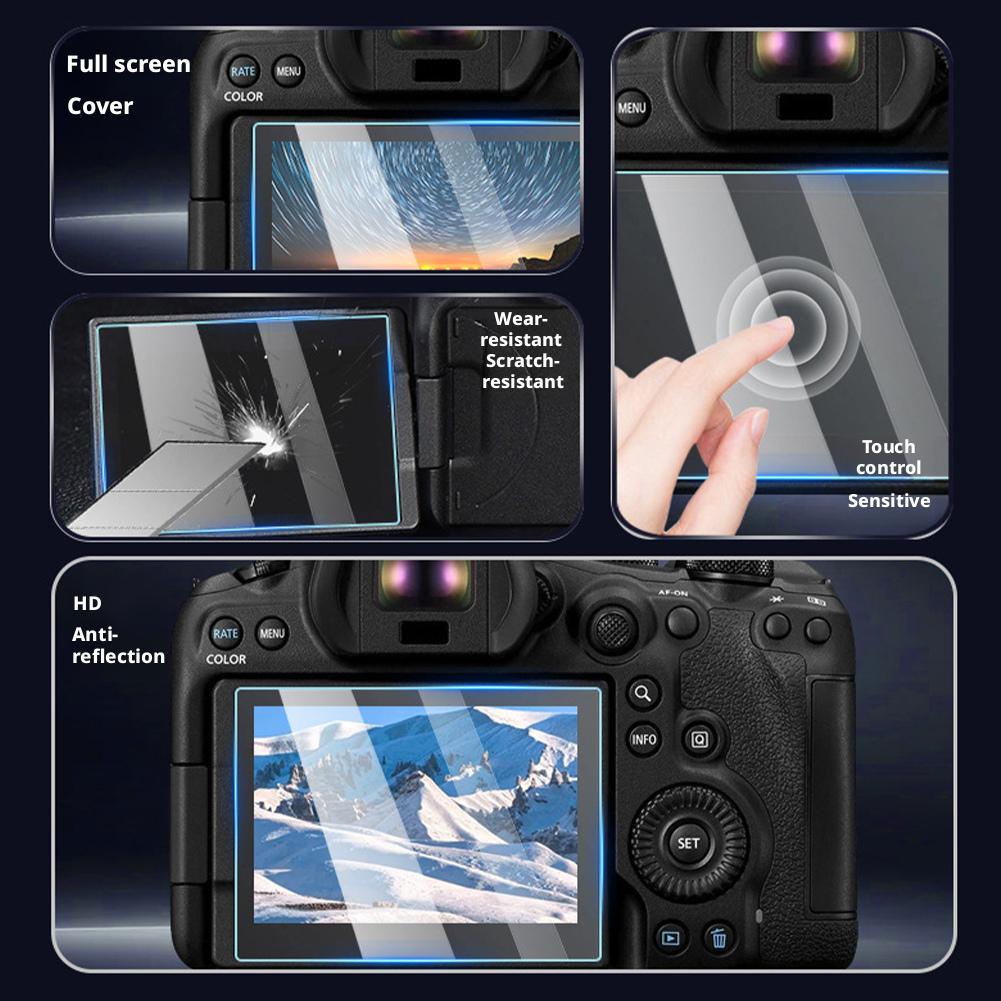 R6 / R6 II Camera Glass 9H Hardness Tempered Glass R6 Mark II Ultra Thin Full Screen Protector for Canon Guard Cover Gla
