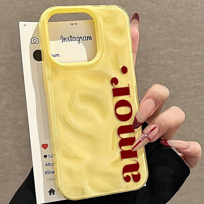

Trendy Red English Amor Pattern Phone Case For IPhone 17 Air 16 15 13 14 12 11 Pro Max Plus 16E 17 Pro Y2K Advanced Cover iPhone Air