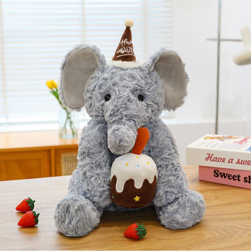 Plush Elephant Toy For Kids Birthday Party Decorations And Gifts
