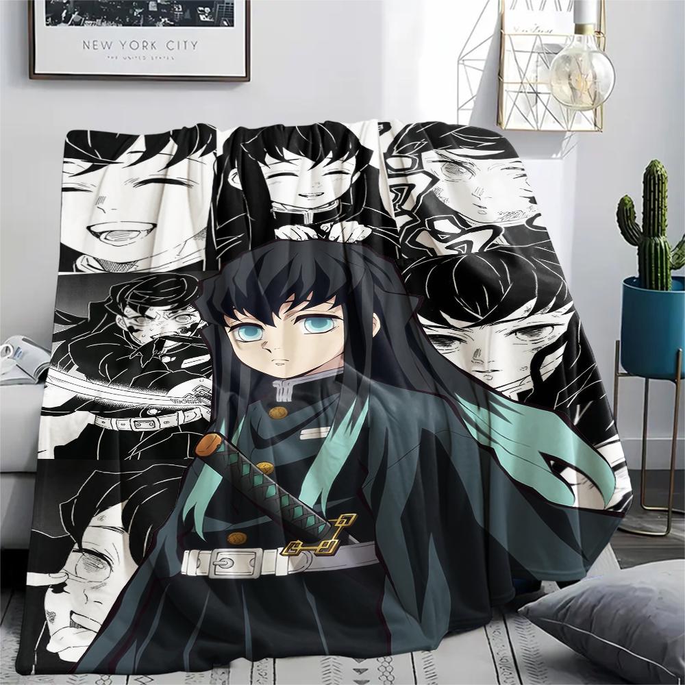 Demon Slayer Main Quest Blanket, Soft Throw for Bedroom Decor, Perfect Gift for Anime Fans.chl