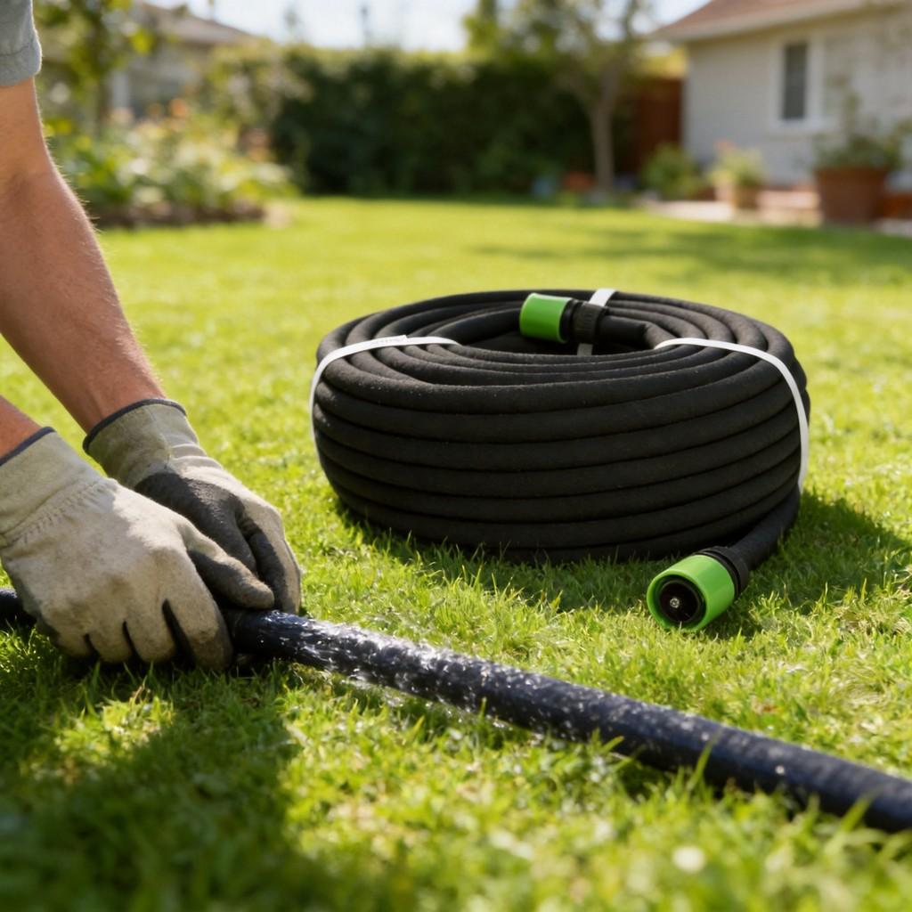 Farming Irrigation Hose With Quick Attachments For Garden And Green Space