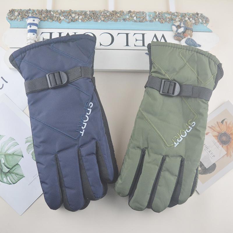 Autumn and winter new fleece thickened gloves