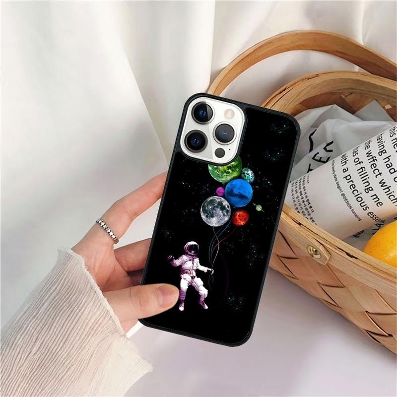 Outer Space Phone Case For iPhone 17 Air 16 15 14 11 12 13 Pro  MAX Plus Coque Cover Shell