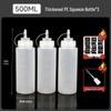 ZISIZ Food Grade Plastic Squeeze Sauce Bottle