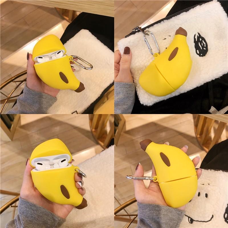 Three-dimensional Fruit Banana for AirPods Pro1 Apple 1/1/1 Generation Bluetooth Headset Case 1011