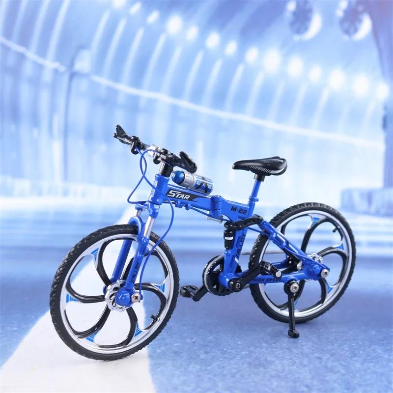 1:10 Mini Model Alloy Bicycle Toy Finger Mountain Bike Pocket Diecast Simulation Metal Racing Funny kids Toys For Children