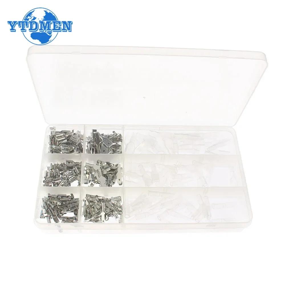 270pcs Insulated Male Female Wire Connector 2.8/4.8/6.3mm Crimp Terminals Seal Electrical Wires Connectors Assortment Kit