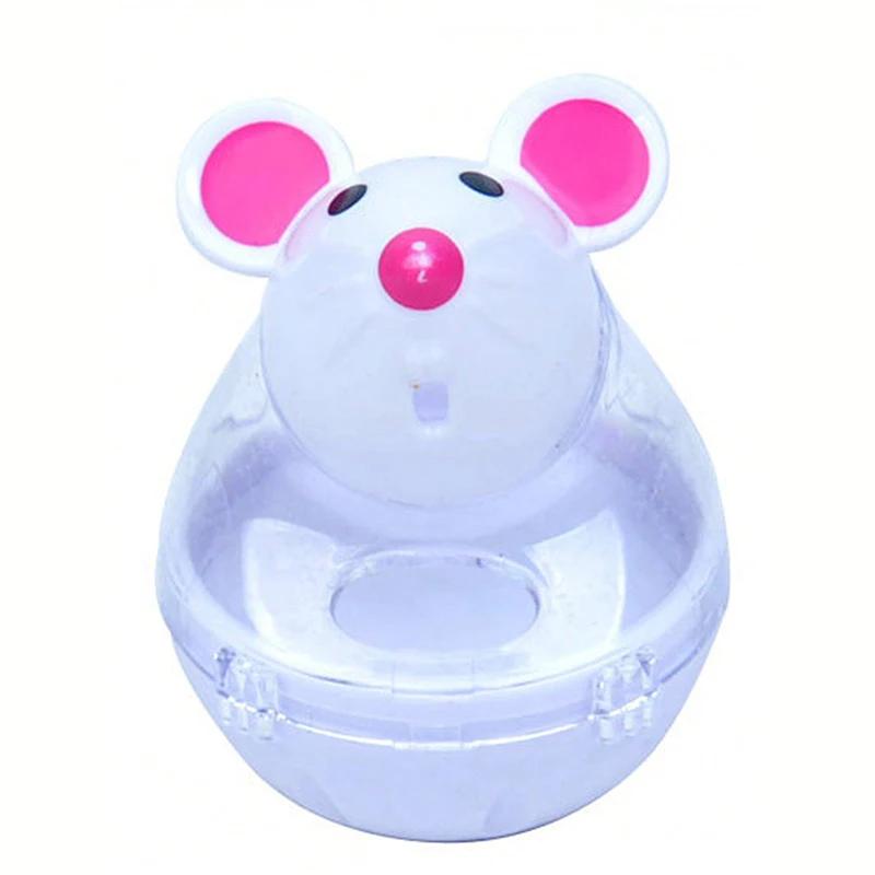 Mouse tumbler leaks food ball pet cat dog leaks food device dog cat interactive play toys