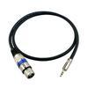 XLR Cable, Microphone Cable, Canon Conversion Cable, 3.5mm Stereo (Male) to XLR (Female) Headphone Audio Cable, XLR Connector 3-Pin Extension Cable
