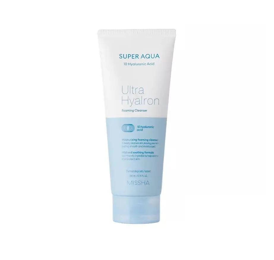 

Очищаюча пінка для вмивання Super Aqua Ultra Hyalron Cleansing Foam Missha 200 мл